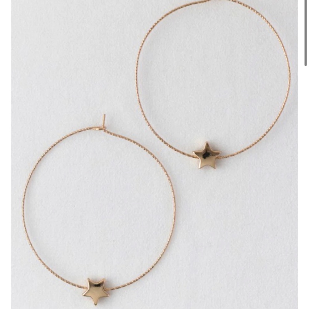 Star Girl Hoop Earrings